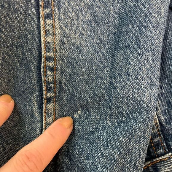 Vintage 90’s Levi’s Medium Wash Trucker Style Lined Denim Jacket Mens Size Small - Picture 12 of 17